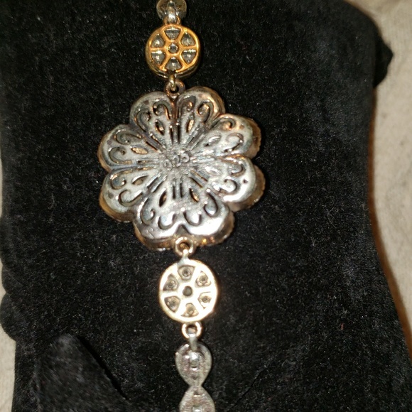 Ruby and White Topaz Florette Gemstone Br… - Picture 7 of 8